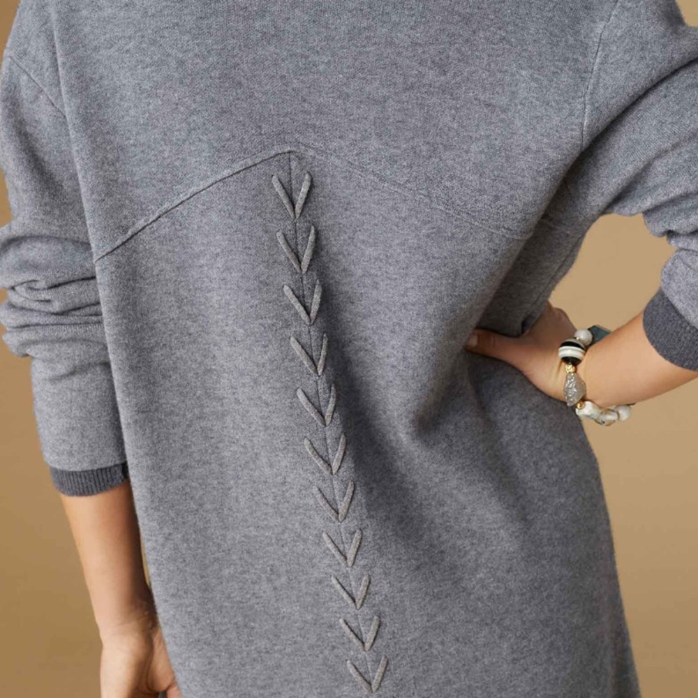 LISTING FOR ELLIE - Heavenly-Luxe Long Cardigan with Lattice Back - Picture 2 of 8